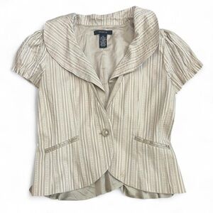 Women’s Vintage Striped Blazer Blouse